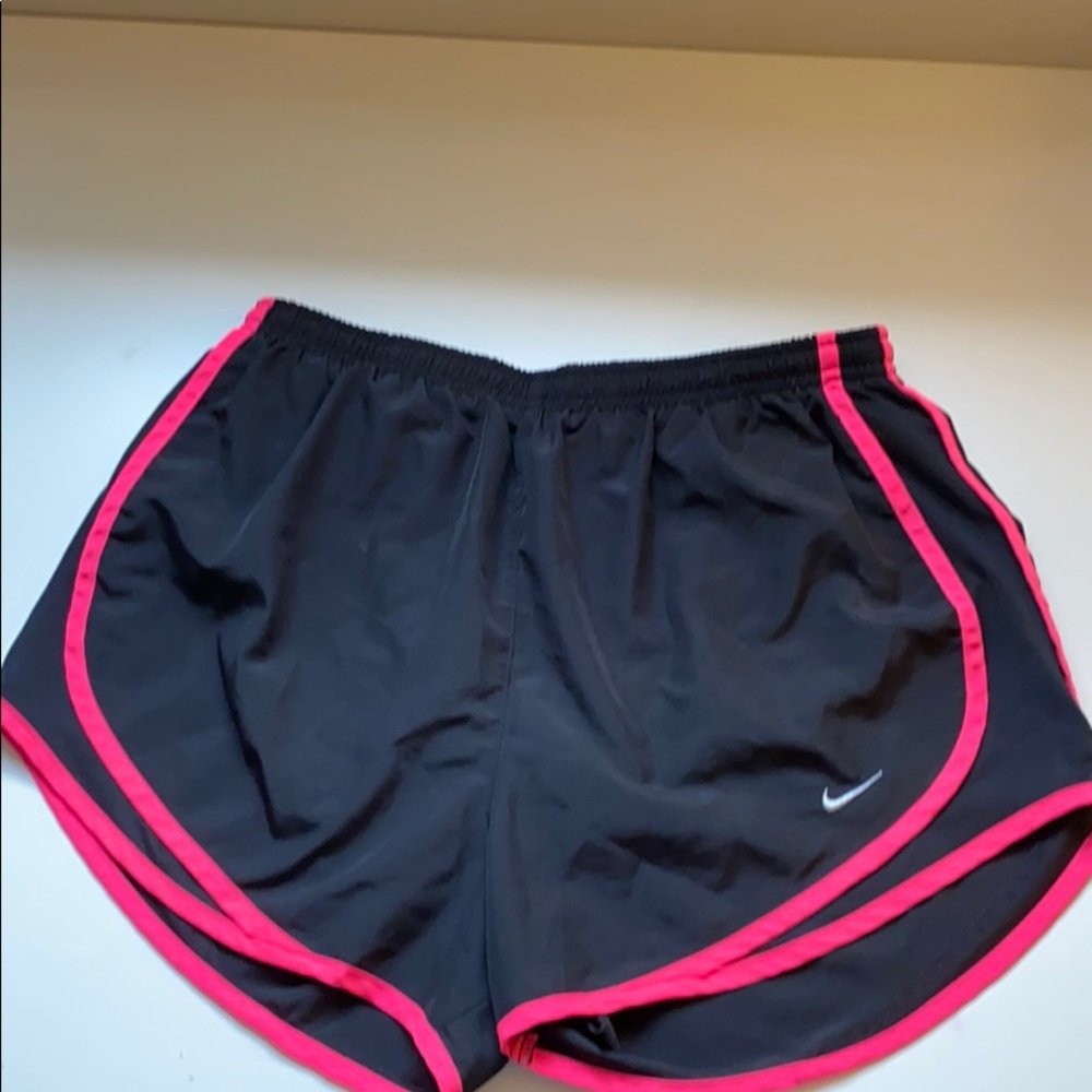 Black and Pink Nike DriFit Tempo Shorts